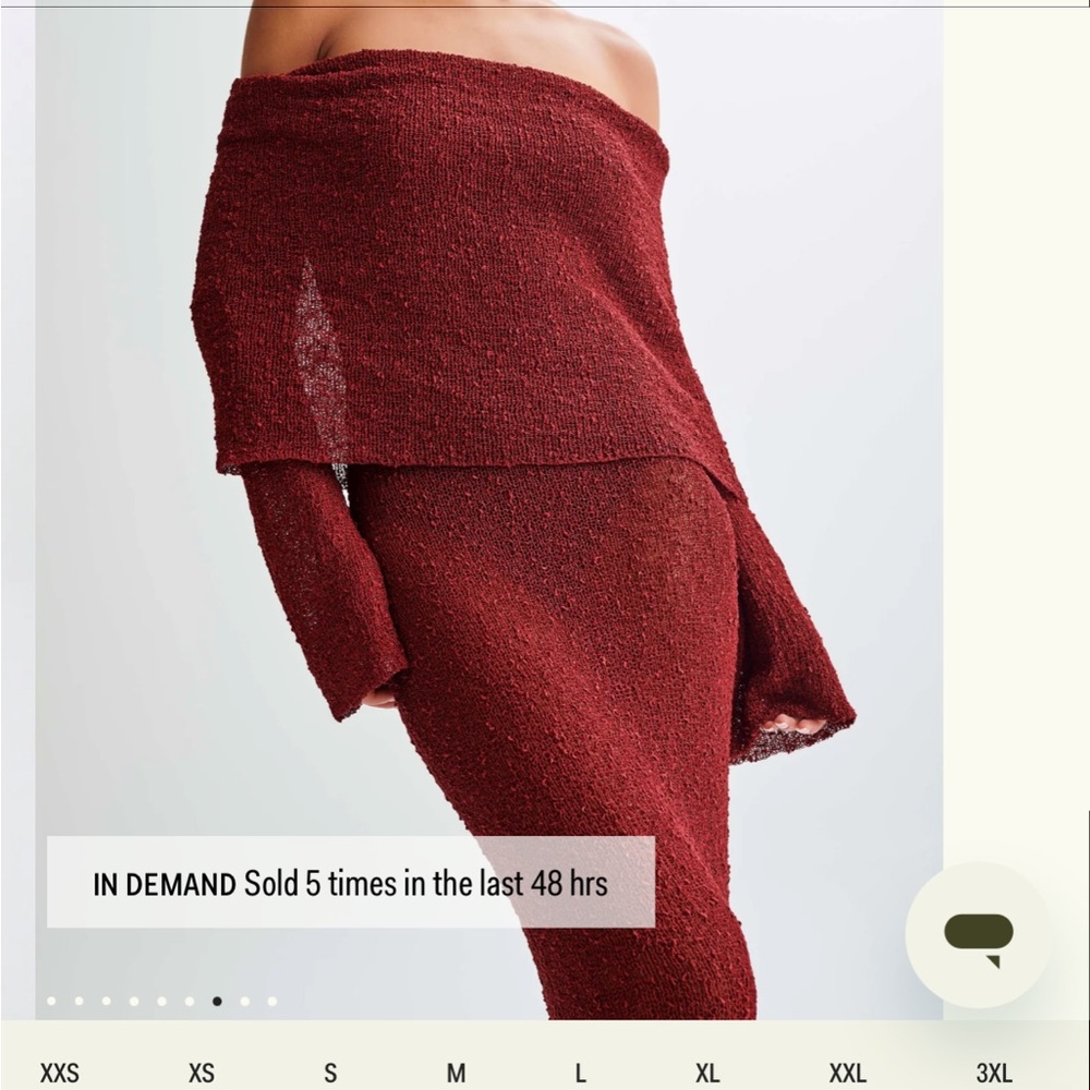 Meshki Marisol Off-Shoulder Burgundy Maxi Dress